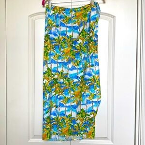 Jams World sarong wrap skirt Womens S Cocoa Palm surfer Beach Hawaiian sarong